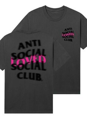Anti Social Social Club Loved Tee in Grey